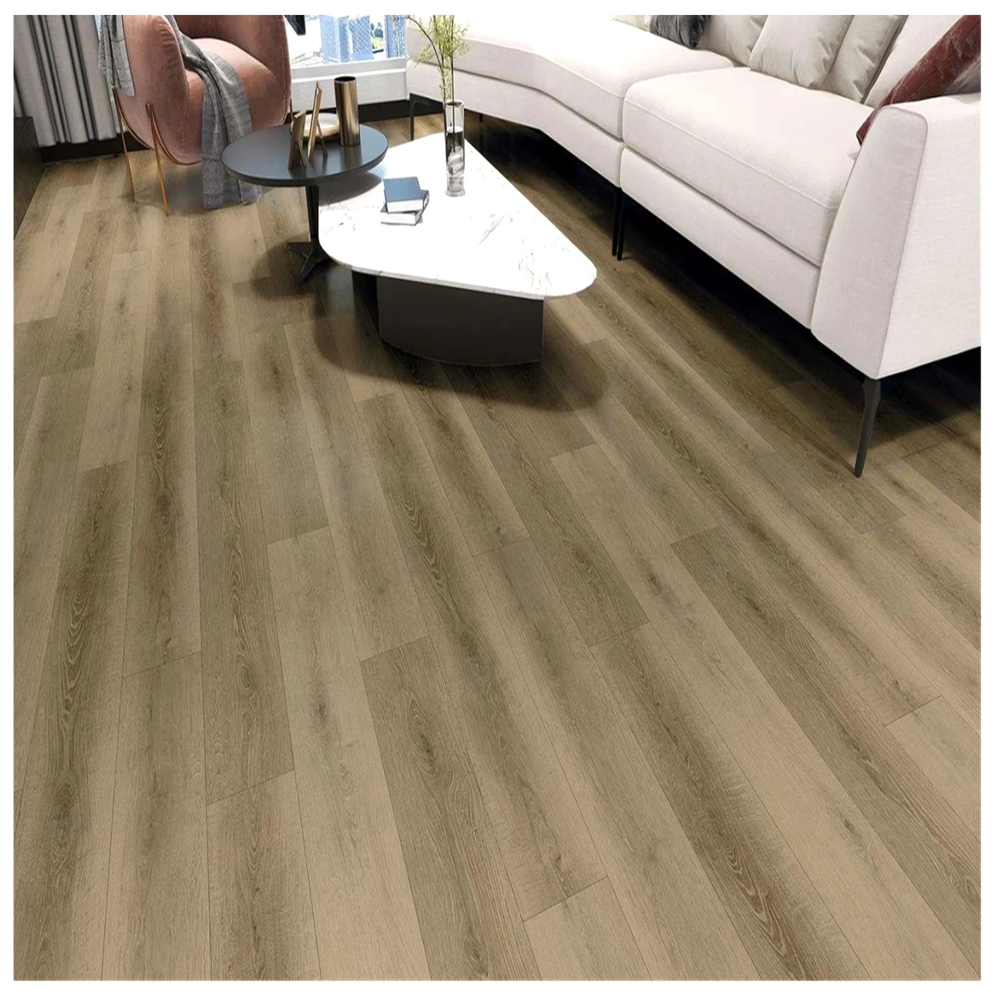 Wholesale Waterproof Hotel Use Click Indoor SPC LVT Vinyl Flooring with Graphic Design Wood & Stone Colored PVC Sheets