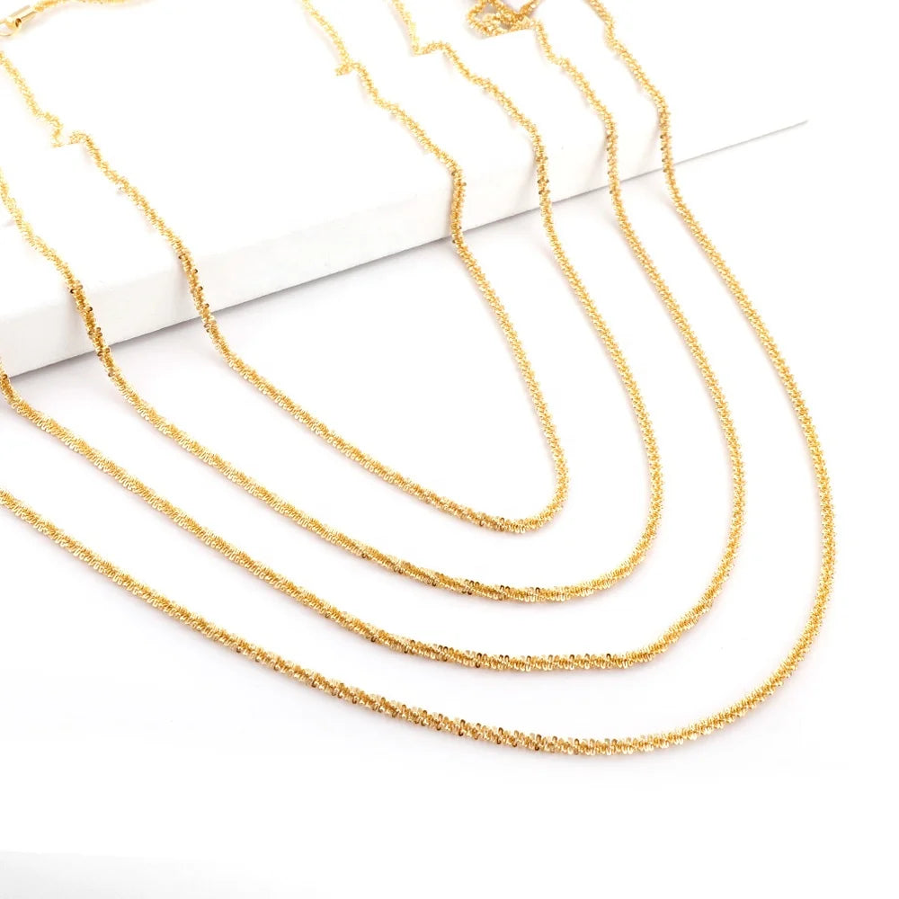 Factory Wholesale 2022 New Fashion Stainless Steel Gold Plated Cauliflower Chain Necklace