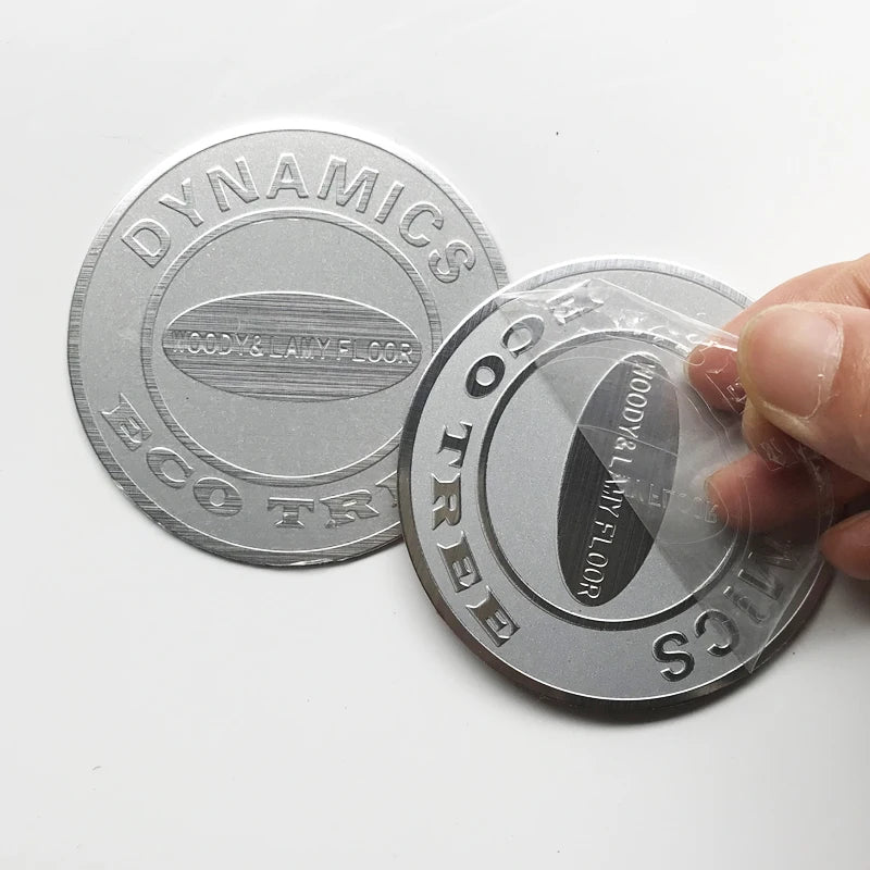 Custom Metal logo Label Sticker logo Make Your Own Car Emblems Aluminum Sticker Metal Tag