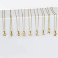 Fashion Jewelry Gold Plated Custom 18k Charm Trend Children 26 Letter Pendant Chain Name Stainless Steel Necklace