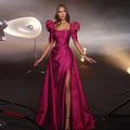 2024 New Arrival Satin Side Slit Women Wedding Formal Party Gowns Elegant Quinceanera Dresses for Women