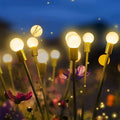 Ip65 Firefly Holiday Wedding Party 6 8 10 Led Light Swaying Rgb Waterproof Fireworm Decoration Firefly Light Solar Garden Light