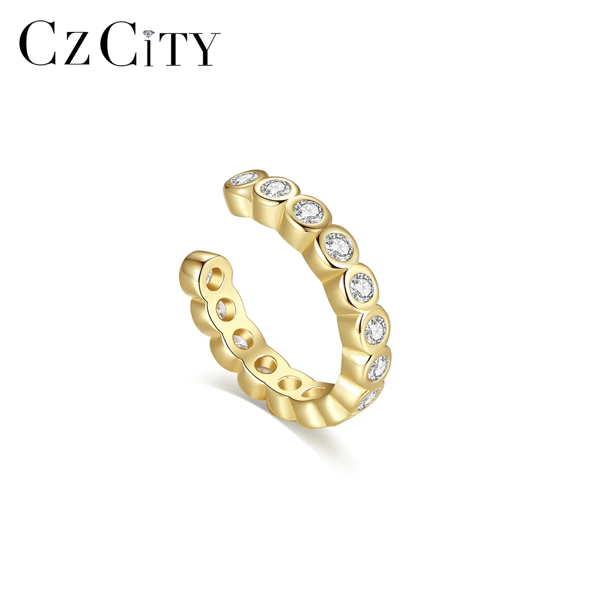 LUOTEEMI Silver Woman Ear Ring S925 Sterling Trending Minimalist Jewelry Korean Tiny Hot C Shape Earring
