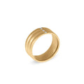 2024 Dazan New Winter 18k High Color Retention Zircon Unique Design Stainless Steel Layered Triple Ring for Women