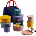 Am Azon Hot Selling Food Grade Silicone Food Storage Keep Fresh Container Microwave and Freezer Safe Portable Bento Lunch Box