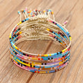 Go2BoHo Women's Classic Style Multicolor Miyuki Beaded Tiny Bracelet Friendship Fashion Jewelry