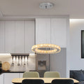 Customized Classic Chandelier Bedroom Living Room Changeable 3 Colors Pendant Lamp Crystal Lighting