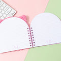 Cute Cat Plush Spiral Fabric Business Gift A5 Notebook Student Notes Diary Set Gift Box Wholesale FR Brand China