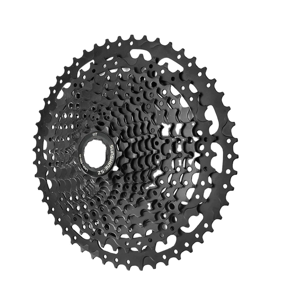 SUNSHINE Mountain Bike Cassette 8/9/10/11/12 Speed Freewheel Compatible With Shimano MTB Flywheel Cycling Bicycle Parts Black