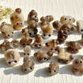 Wholesale Crystal Egyptian Panda Agate Man Pictographic Healing Rough Stone Engraved Carved for Jewelry Collecting Gifts