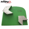 OEM Customized Trapezoid Shape Diamond+Metal Powder Concrete Floor Grinding Segments 10mm Thick Medium Hardness 6#-400# Grit MegaBDM