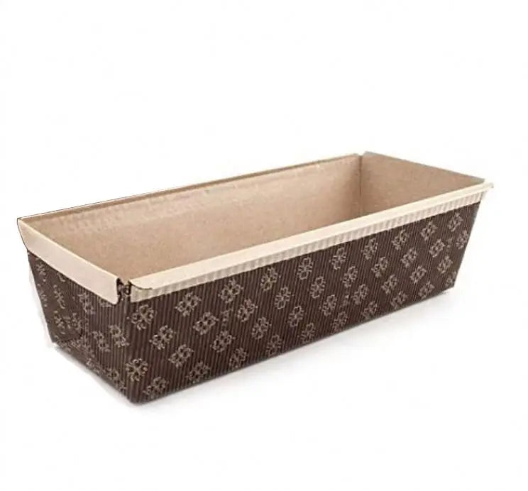 Natural Recyclable Microwave Oven Freezer Safe Baking Paper Loaf Pan Baked Goods Disposable Loaf Pan