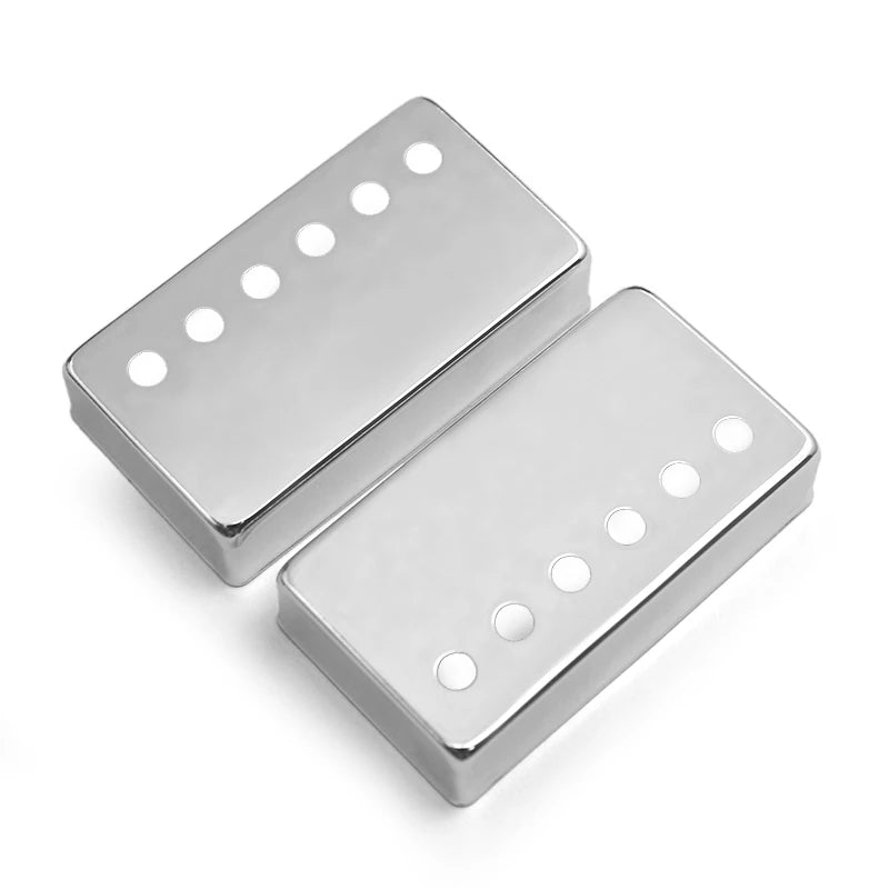16.5mm Brass Pickup Covers/Lid/Shell/Top 70x39mm 6 Hole for Humbucker Thin Covers 50/52MM Chrome