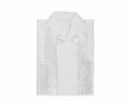 Funeral Apparel Garments White Men Cremation Shirt with Bow Tie Long Sleeve Funeral Shroud Burial Gown Clothing for the Deceased
