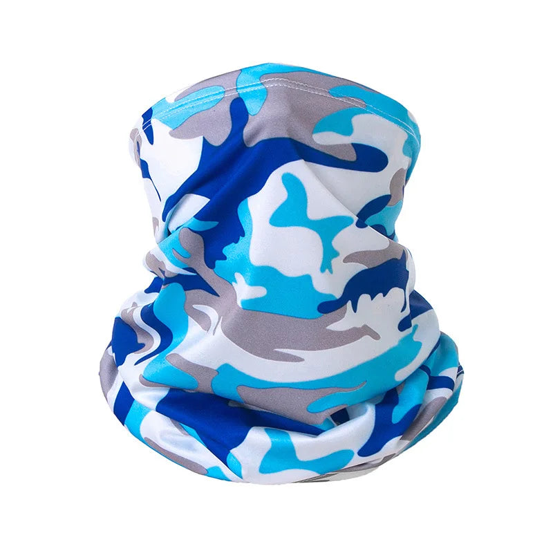 Outdoor Ice Silk Breathable Stretchy Sports Cycling Neck Cooling Tube Sunscreen Neck Gaiter Bandana Scarf