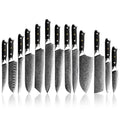 Grandsharp Damascus Steel Chef Knives 10CR15MOV 67Layers Japanese Kitchen Knives Cleaver Boning Kiritsuke Damascus Knife Set