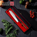 Amber High-end Japanese Kitchen Gyuto Chef Knife 240mm 9" Hammered Blade High Carbon Steel Knife in Box