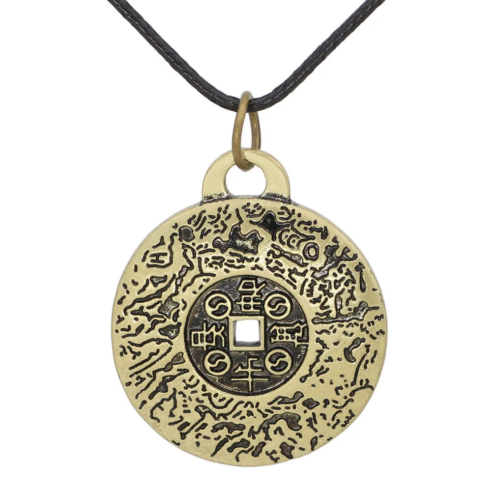 Hot Sale Clip Money Amulet Hot-selling Retro Brass Amulet Pendant Wealth Health Amulet Necklace Men's Souvenir Jewelry