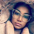 Jiuling Eyewear Fashion Women Cat Eye Glasses Optical Anti Blue Ray Glasses Wholesale Spectacle Frame Women Cat Eye Eyeglasses