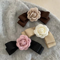 New Sweet Camelia Flower Bow Hair Clips Gentle Temperament Hair Side Clip Korean Vintage Hair Pin Accessories for Women Girls