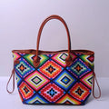Aztec Canvas Tote Large Purse Travel Overnight Handbags Tote Bag Stylish Shoulder Bag Handbag for Business DOM109696