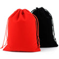 Customized Logo Recyclable Velvet Jewelry Bag with Drawstring Closure for Necklaces Rings Watches & Glasses-20x30cm