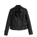 Hot Selling Women Faux Leather Parka Jacket Plus Size Zip up Motorcycle Biker Jacket Women's Jackets and Coats