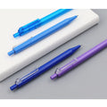 Click Ballpoint Pen Transparent Plastic Promotional Pen Custom Logo Smooth Writing Blue/Black Ink Erasable Office School Use