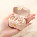 PU Leather Shape Customized Color Jewelry Case Organizer Holder Portable Jewelry Storage Box Tongxing Mini Travel Luxury