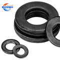 High Strength 8.8 Flat Washers in Black Iron with Rubber Brass Aluminium Zinc Finish Gaskets for Screws DIN125/GB Standards