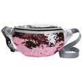 Rainbow Sequins Waist Bag Creative Heart Design Women Crossbody Bags Ladies Fanny Pack Colorful Bum Belt Chest Bag Fe