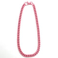 Colorful Jewelry Strand Necklace Pink Black Decorative Twisted Curb Link Cable Chain Jewelry Making