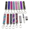 Portable Bling Diamond Rhinestone Spray Bottle Keychain Luxury Perfume Spray Refillable Travel Perfume Bottle Keychain 10ml