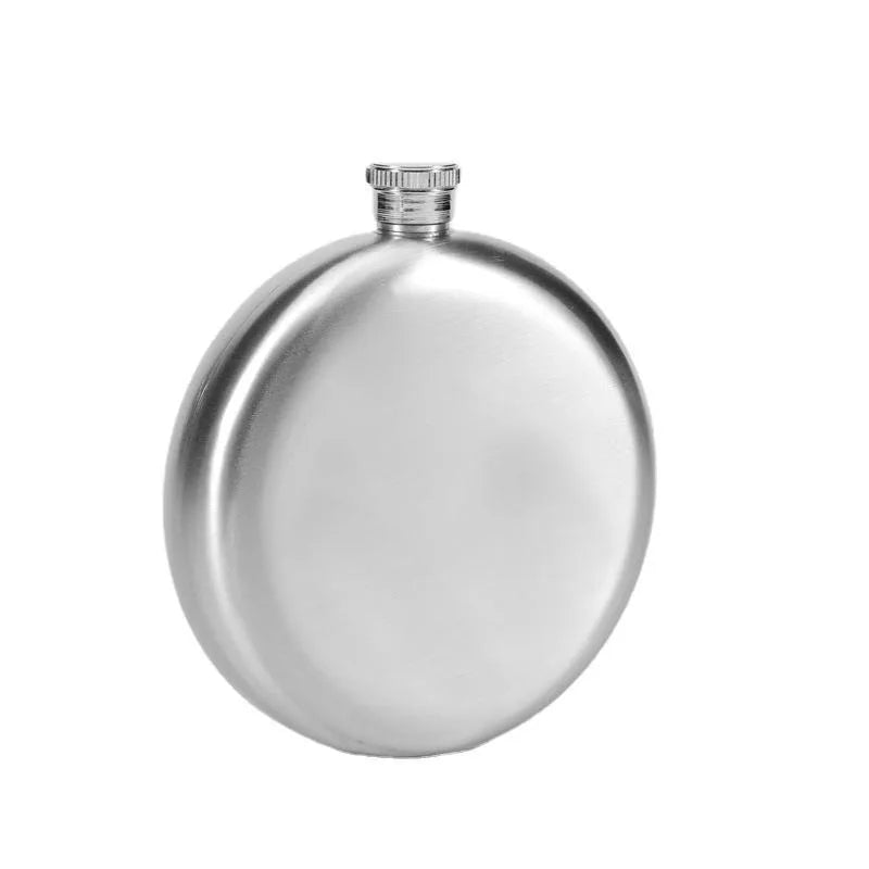 Wholesale Stainless Steel Whisky Hip Flask 5oz 8oz Empty Whiskey Bottle Custom Engraved Logo Round Hip Flask