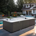 Sunrans Dual Zone Spa Pool Hydromassage Outdoor Hottub Swim Spa  Above Ground whirlpool Hydro Jets Swimming Pools