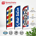 Factory Wholesale Polyester Custom Flying Feather Flags Suitable for Outdoor Business and Event Promotions Shop Feather Flag