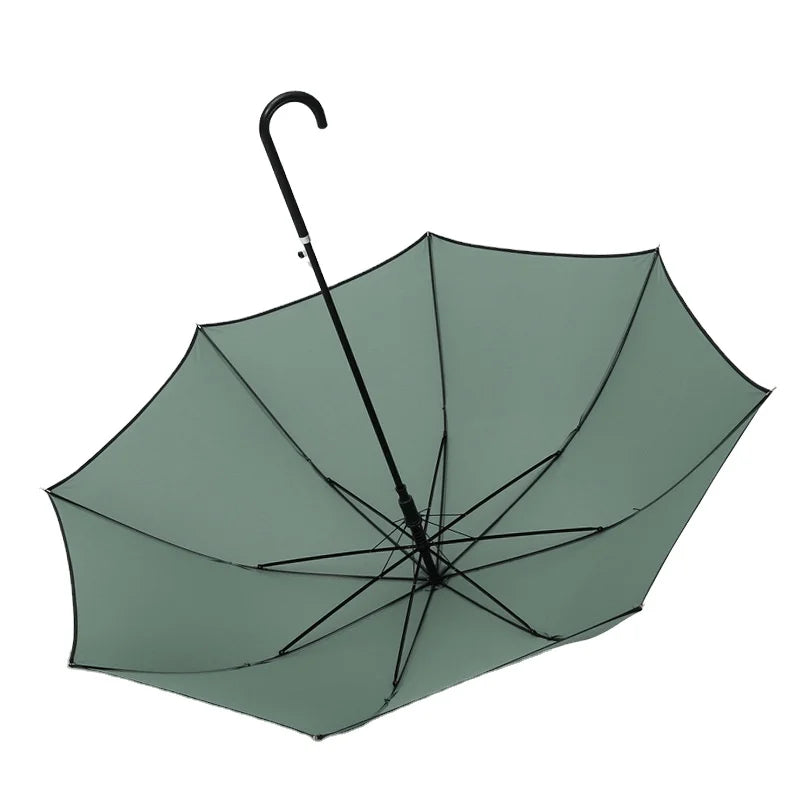 Fashion Cheap Straight Promotional Umbrella with Fiberglass Frame Plastic Handle Custom Logo Printing for Business Gifts
