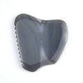 Drop Shipping Grey Striped  Agate Jade  Gua Sha Stone Guasha Board Custom Massage Scraping Therapy Tool for Face and Body