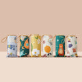 Portable Mini 6-Folding Anti-UV Sun Umbrella Custom Gift Box Golden Ribs Flat Umbrella for Girls Manual Control
