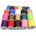 10m/lot 15-Colors Leather Line Waxed Cord Cotton Thread String Strap Necklace Rope for DIY Jewelry Making Bracelet Supplies