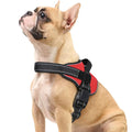 Nylon Reflective Comfort Soft Handle Pet Harness Adjustable Tactical Style Solid Pet Vest for Outdoor Travelling Use