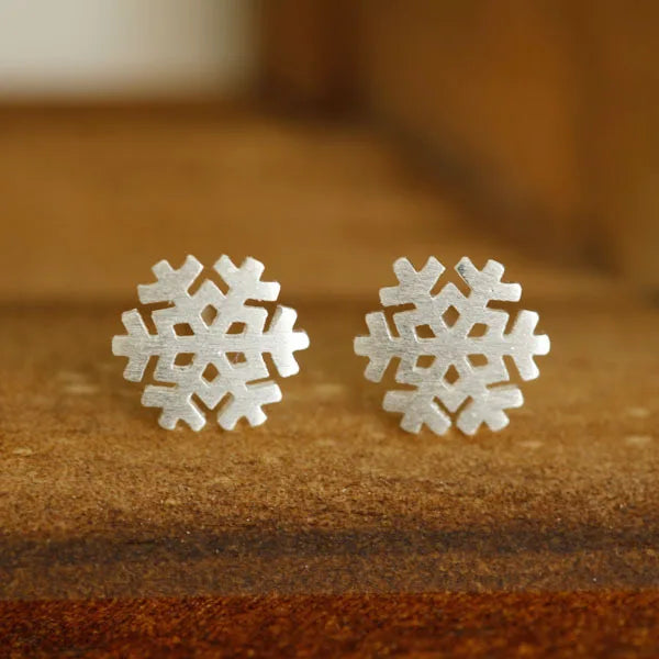 925 Sterling Silver Snow Stud Earrings for Women Elegant Wedding Jewelry Pendientes Mujer Moda 2019 Brincos