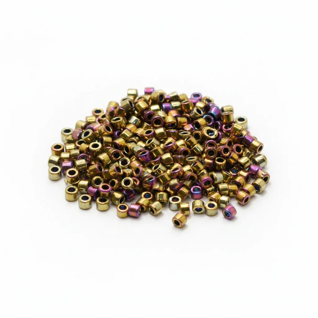 JC Wholesale DB11/0 1.6mm Japanese Miyuki Delica Beads for Jewelry Making Metal Style 1 Color 10g Seed Bead Delica Beads