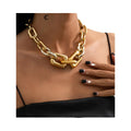 2024 New Style Good Price Thick Chunky Paper Clip Chain Necklace for Women