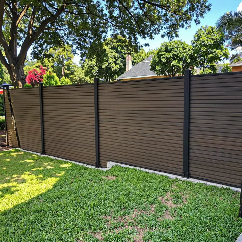 Co-Extrusion Waterproof WPC Garden Fence Gate Door Wood Plastic Composite for Outdoor Use with 3D Modeling Service