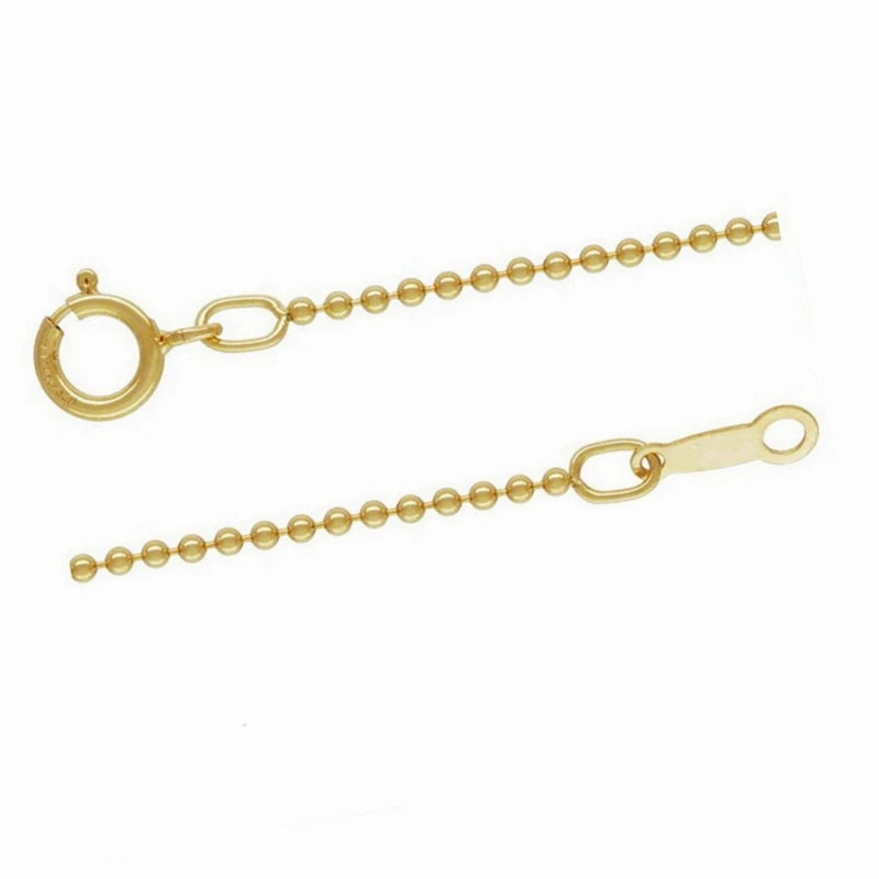 High Grade Finished Necklace Chain for Women Fashion Jewelry Beaded Gold Filled Chain