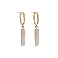 Original Design Baroque Toothpick Natural Shaped Freshwater Pearl Earrings S925 Silver Needle Niche Luxury Earrings for Women
