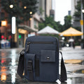 Stylish Men's Water-Resistant Polyester Messenger Bag Durable Luxury Design Crossbody Sling for Fashionable Travel Shoulder