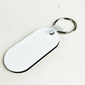 Rectangle  Tear Drop Keychai New Items Sublimation MDF Keychain Blank Key Rings