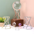New Arrival Luxury Modern Style Hexagon Crystal Ball Stand Display Rack Metal Sphere Holder Base Gold/Silver/Rose Gold